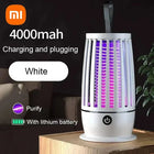 TrendoMark White With battery Xiaomi Mosquito Killer Lamp – Silent USB Bug Zapper for Indoor & Outdoor Use