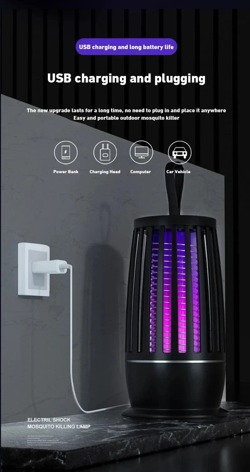 TrendoMark Xiaomi Mosquito Killer Lamp – Silent USB Bug Zapper for Indoor & Outdoor Use