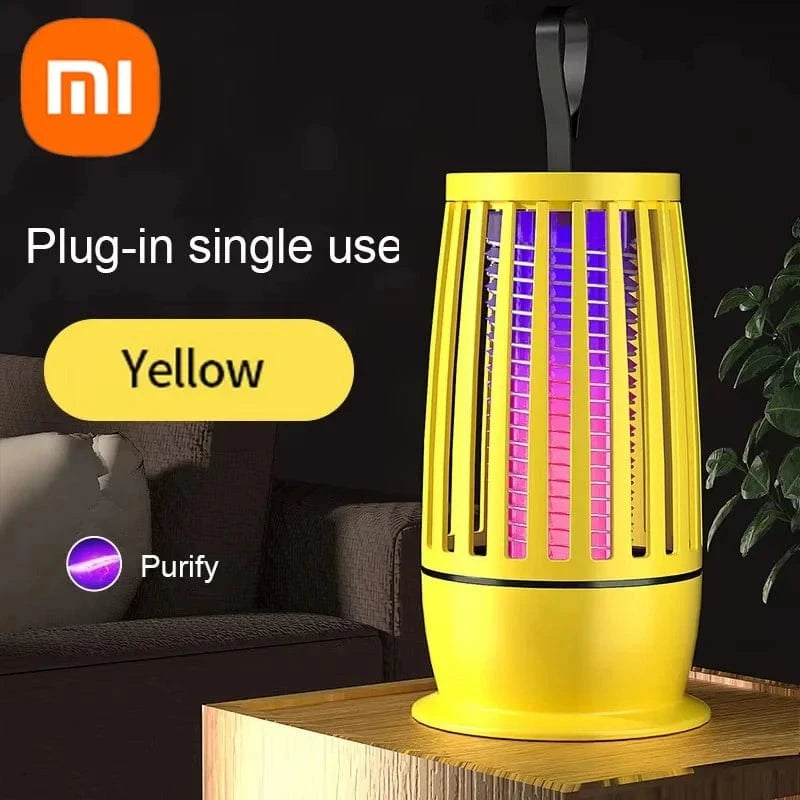 TrendoMark Yellow Plug in Xiaomi Mosquito Killer Lamp – Silent USB Bug Zapper for Indoor & Outdoor Use