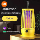 TrendoMark Yellow With battery Xiaomi Mosquito Killer Lamp – Silent USB Bug Zapper for Indoor & Outdoor Use