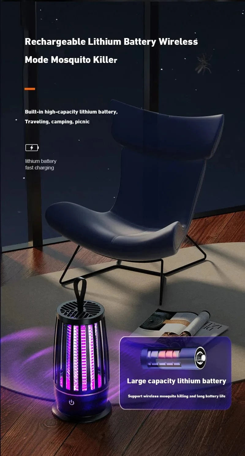 TrendoMark Xiaomi Mosquito Killer Lamp – Silent USB Bug Zapper for Indoor & Outdoor Use