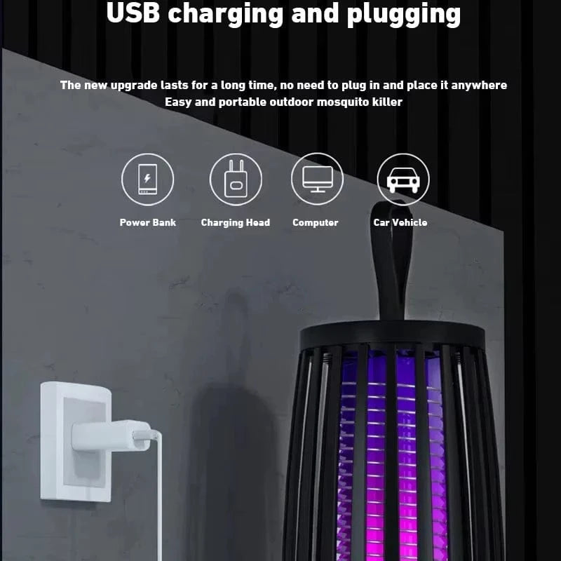 TrendoMark Xiaomi Mosquito Killer Lamp – Silent USB Bug Zapper for Indoor & Outdoor Use
