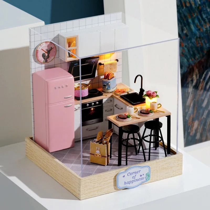 3D DIY Puzzle Dollhouse Kit with Furniture for Home Decoration