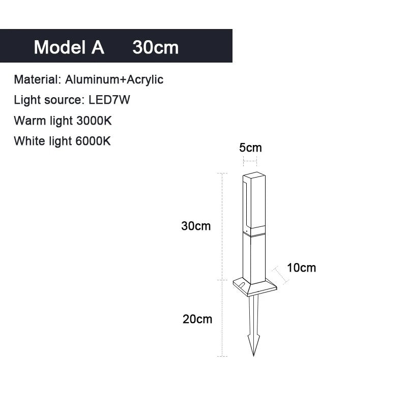 Versatile LED Landscape lighting for Gardens, Courtyard or Street